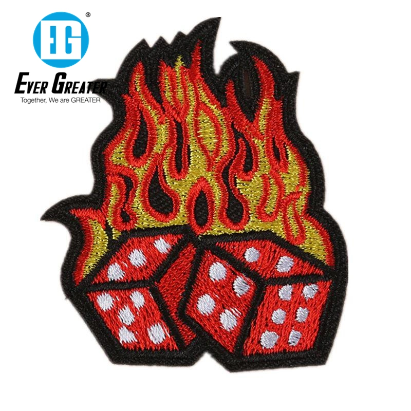 Embroidered Service Custom Logo Embroidery Patches and Badges with Iron on