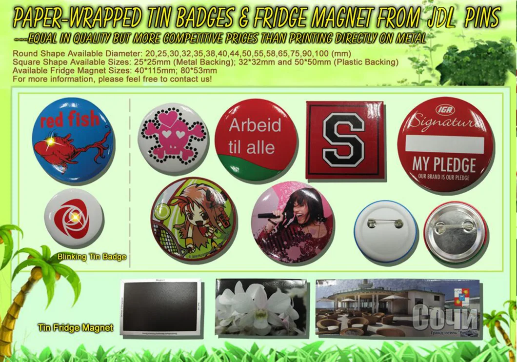 Promotional Printed Souvenir Gift Pin Button Badge Hot Sale Customized Cheap Button Badge (32)