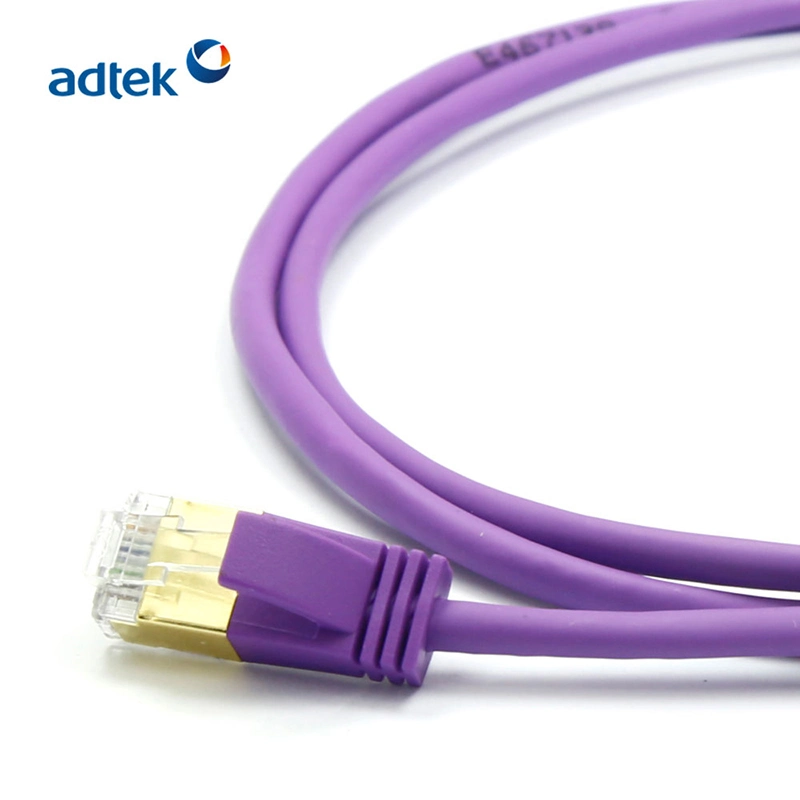 Adtek Top Quality Cat5e CAT6 30mm Patch Cable Labels Bare Copper FTP Patch Cable
