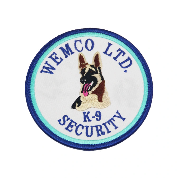 High Quality Custom Military Dog Embroidery Badge
