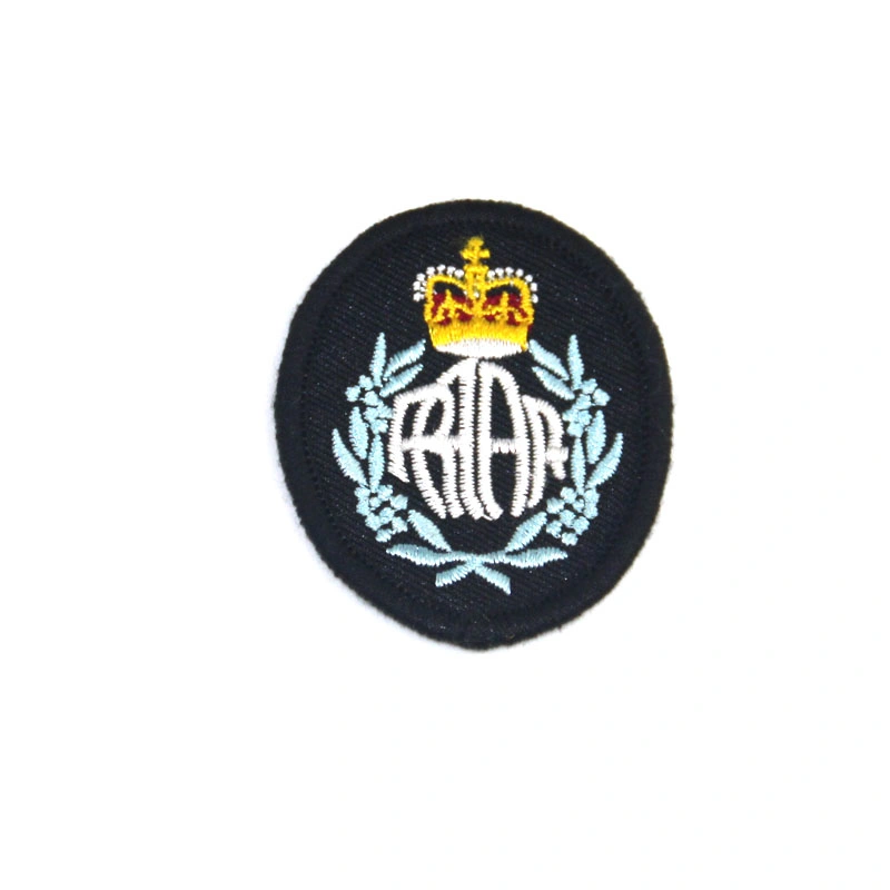 High Quality Custom Round Shape Military Embroidery Badge