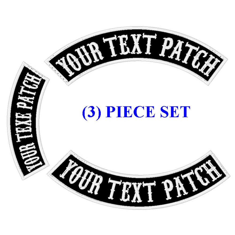 Motorcycle Patches for Biker Vests Iron on Sew on Top Rockers Biker Patches Motor Sports Patches