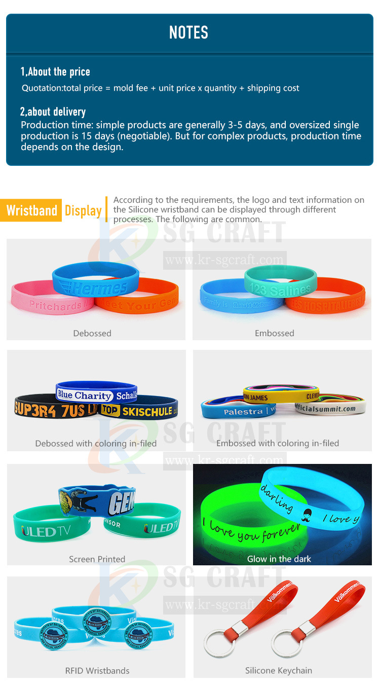 Custom Design Silicone Wristband for Promotion with Your Own Logo