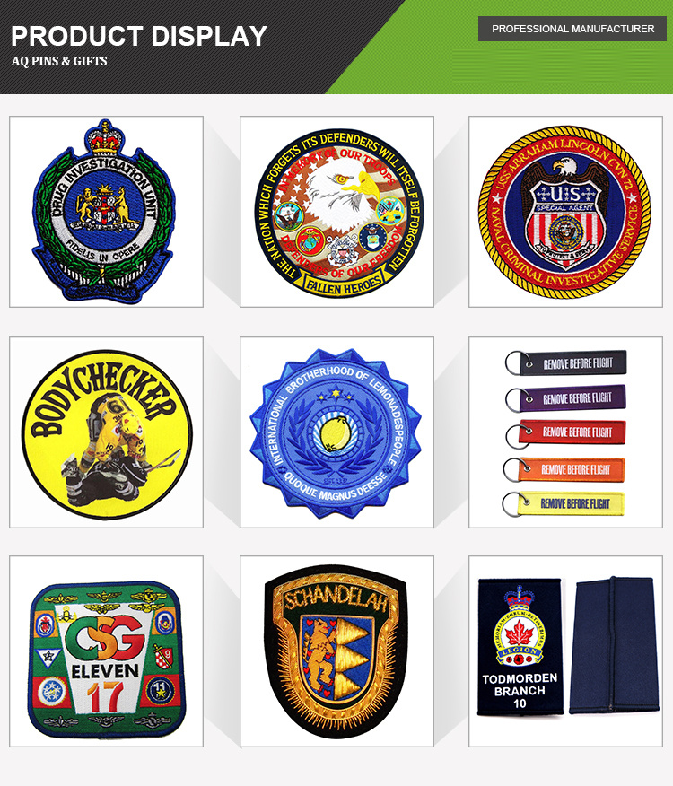 No MOQ Order Custom Cheap Embroidery Patches for Gift Woven Patch Patch with Merrow Border (47)