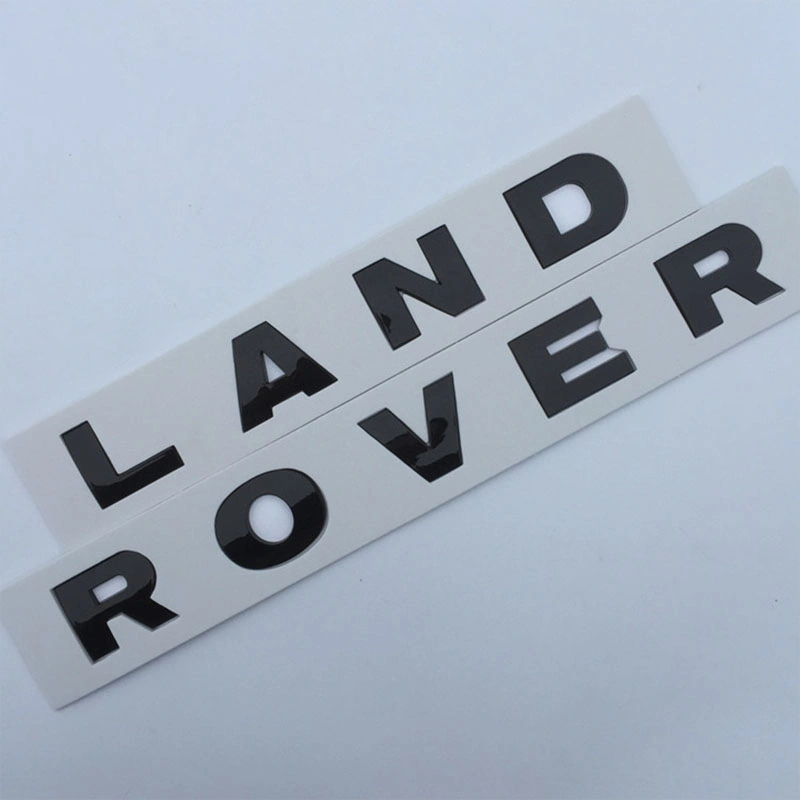 Car Black Letter Name Badges for Land Rover