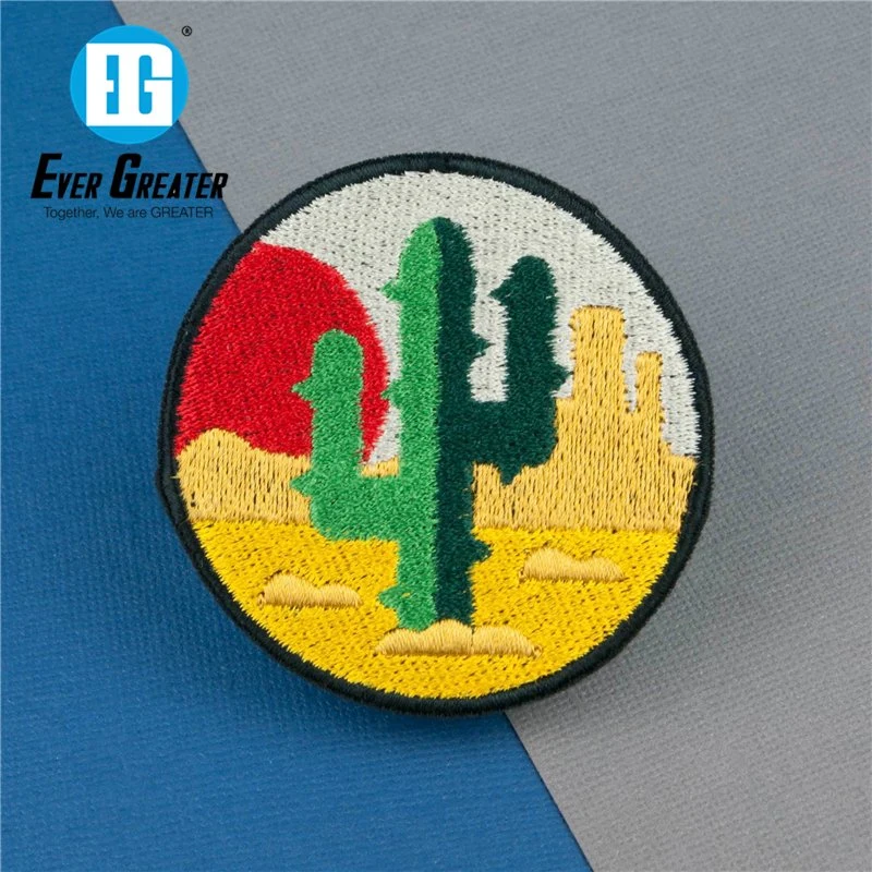 Embroidered Service Custom Logo Embroidery Patches and Badges with Iron on