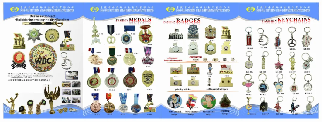 Wholesale High Quality Custom Badges Name Metal Cheep Man Shape Blazer Badges