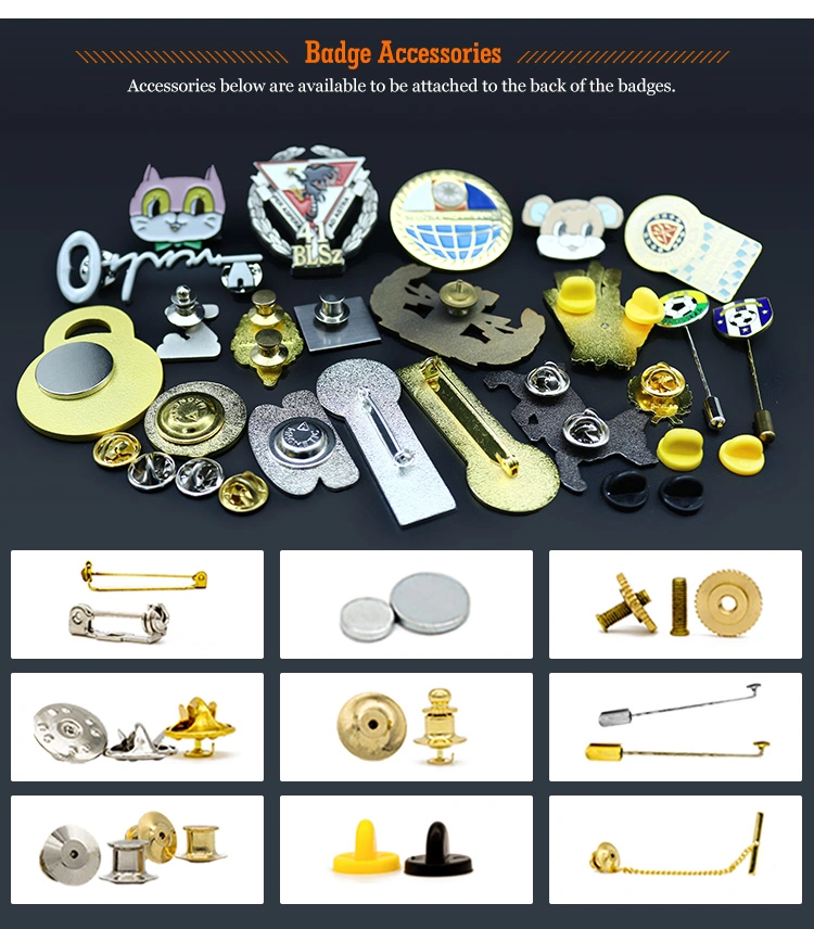 Personalised Custom Made Metal Crafts Brass Enamel Glitter Cartoon Insignia Suit Clothing Lapel Pin Badge