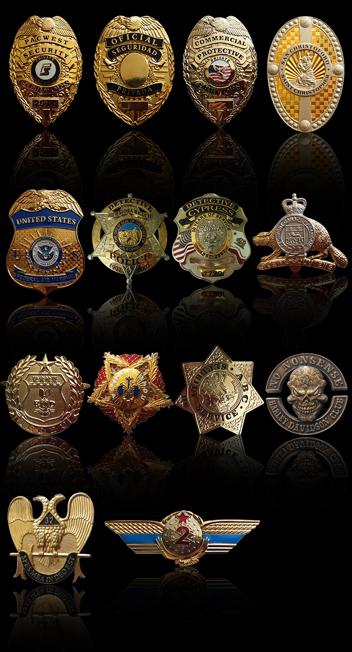 Cheap and High Quality Customized Iron Stamped/Zinc Alloy/Brass Stamped Badges (275)