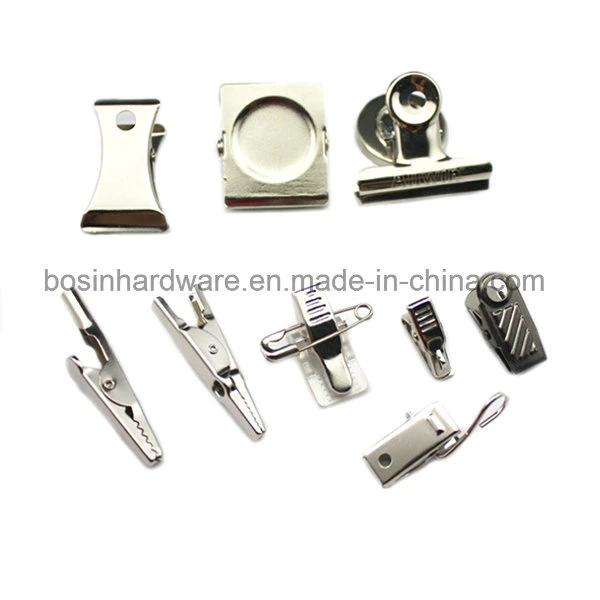 Nickel Plated Metal Badge Clip for Magnet Craft