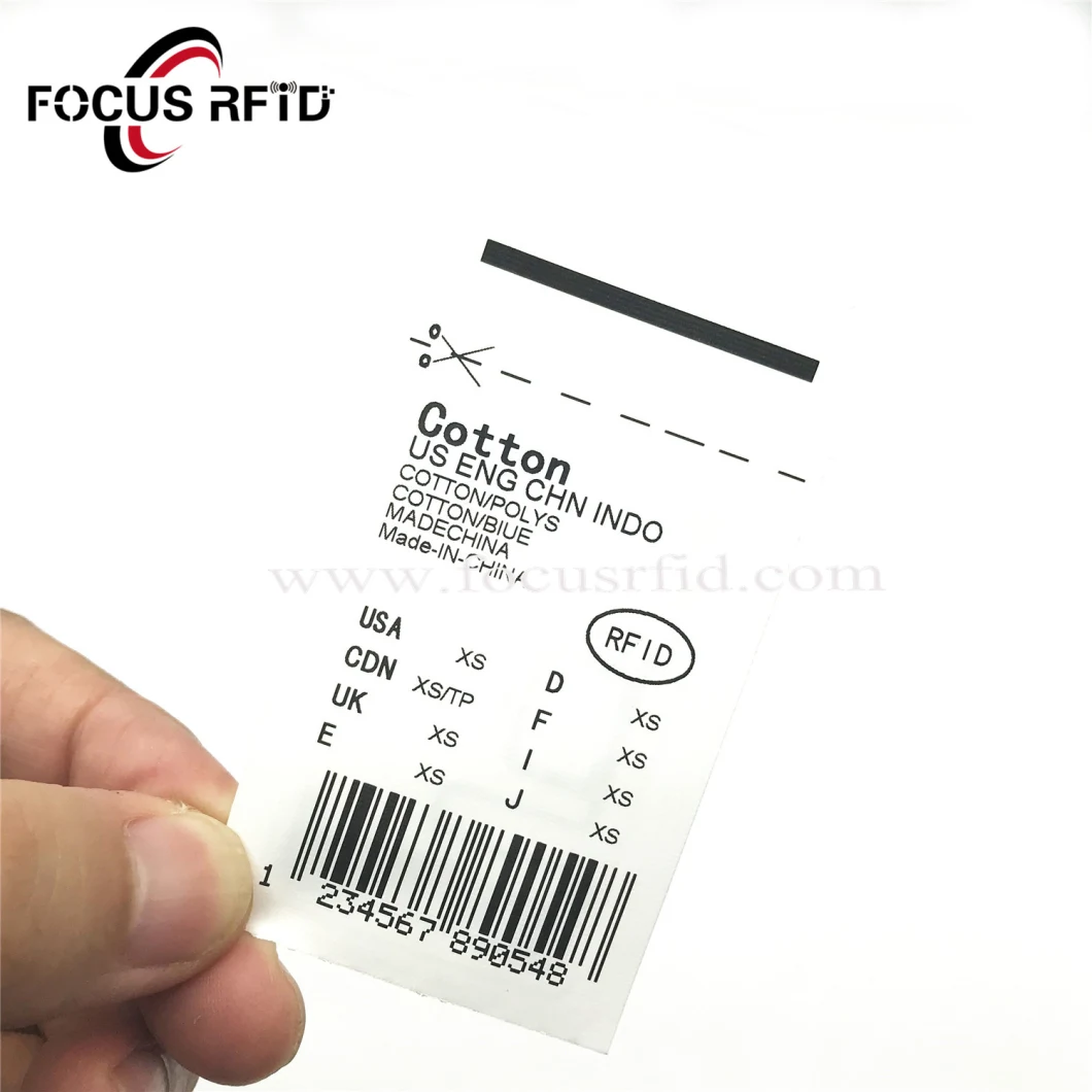 OEM UHF RFID Clothing Garment Hang Tag for Clothing Tracking