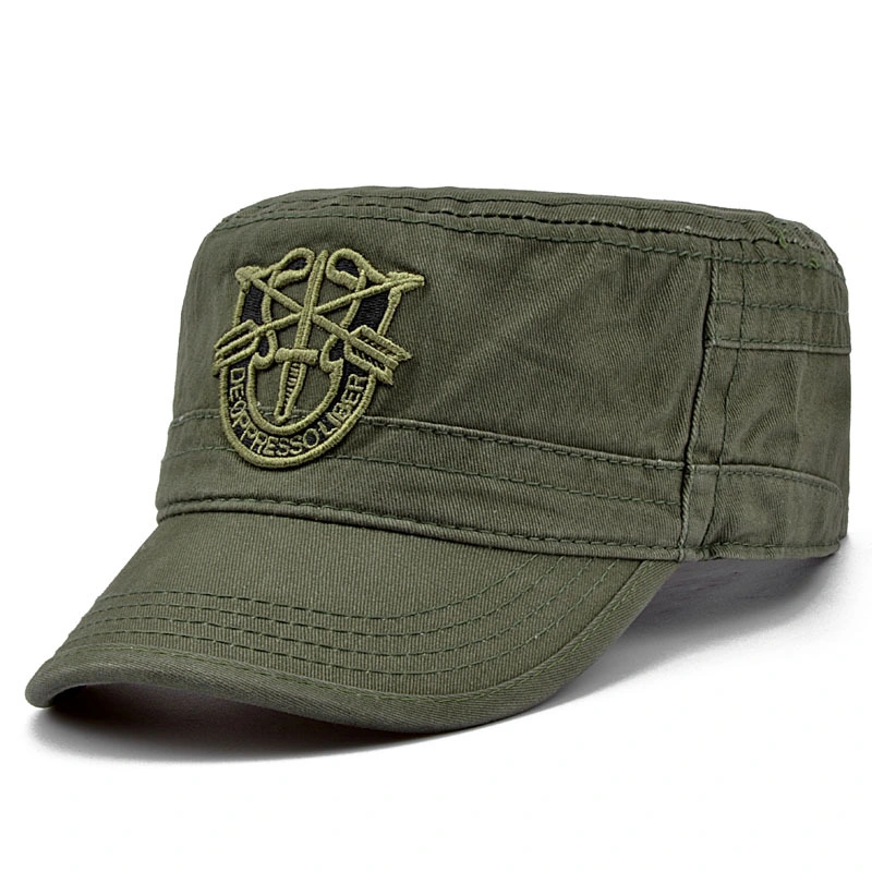 Custom Leather Patch 6 Panel Men Mesh Trucker Hat and Cap with Leather Patch Logo