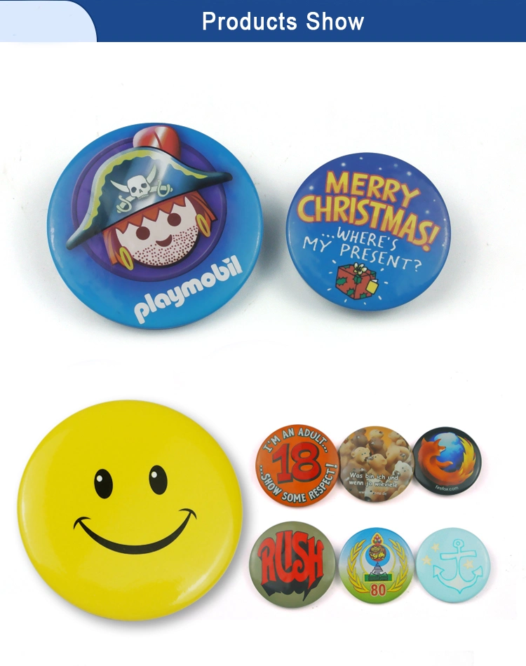 Custom High Quality Pin Badge Custom Button Pins Metal Round Buttons Badges