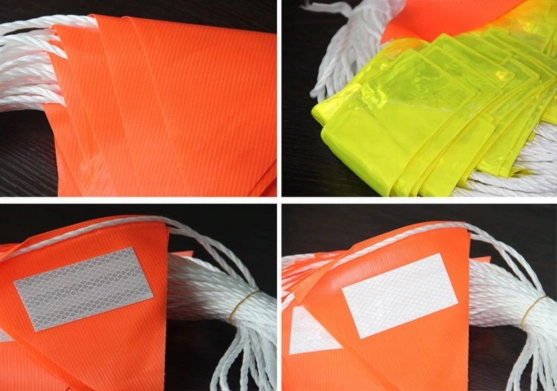 20A 30 Meters Outside Safety Reflective Bunting Flag Line