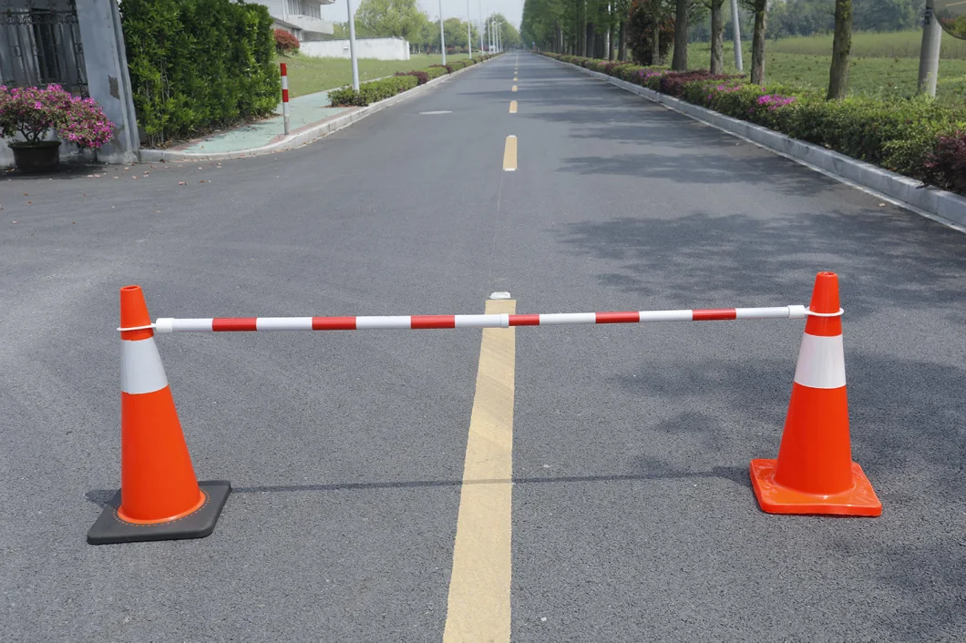 Plastic Collapsible Retractable Single Side Traffic Cone Connect Bars Barrier