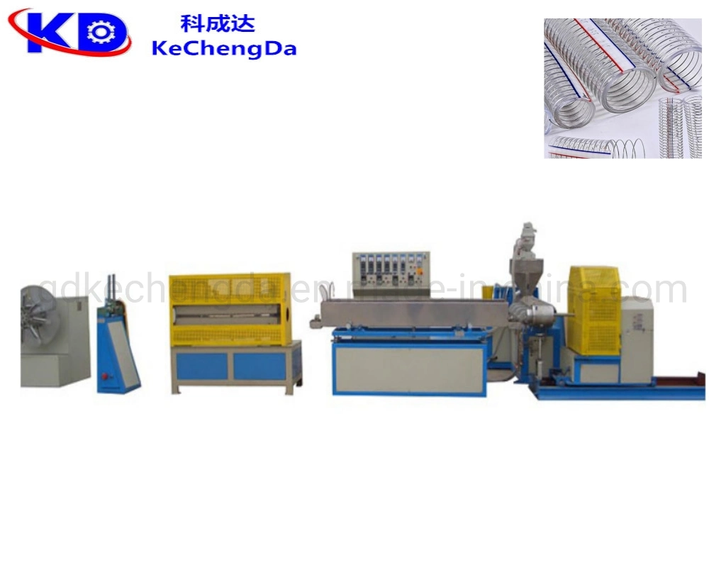Steel Wire Reinforced PVC Spiral Extension Retractable Suction Hose Extrusion Machine Line