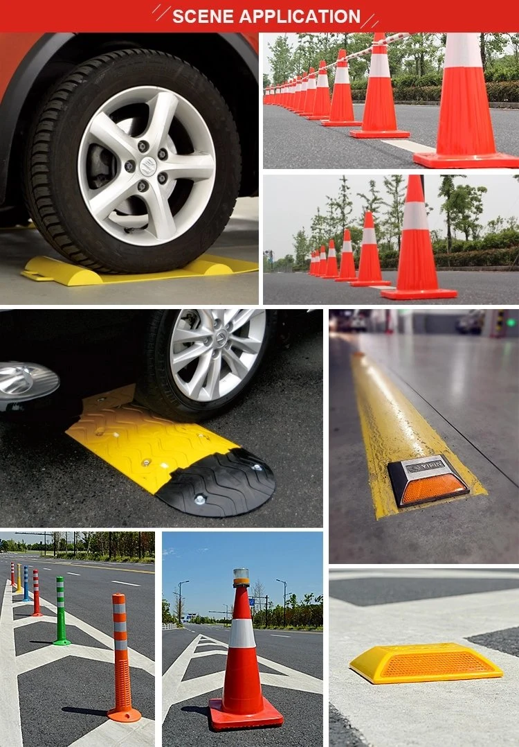 Plastic Collapsible Retractable Single Side Traffic Cone Connect Bars Barrier