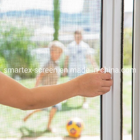 No-Wrinkle Retractable Mosquito Screen for French Single and Double Door