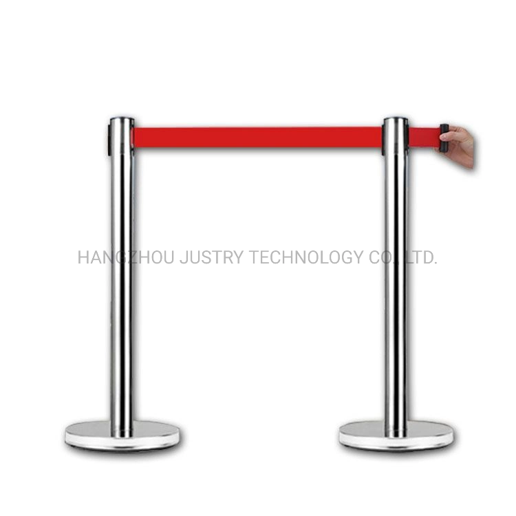 Bank Security Cordon Line up Isolation Retractable Ribbon Barrier