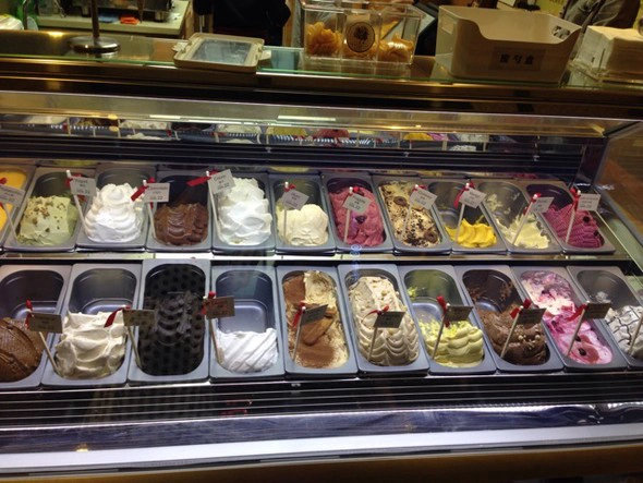 Gelato Display Showcase/Ice Cream Showcase Freezer/Italian Ice Cream Showcase