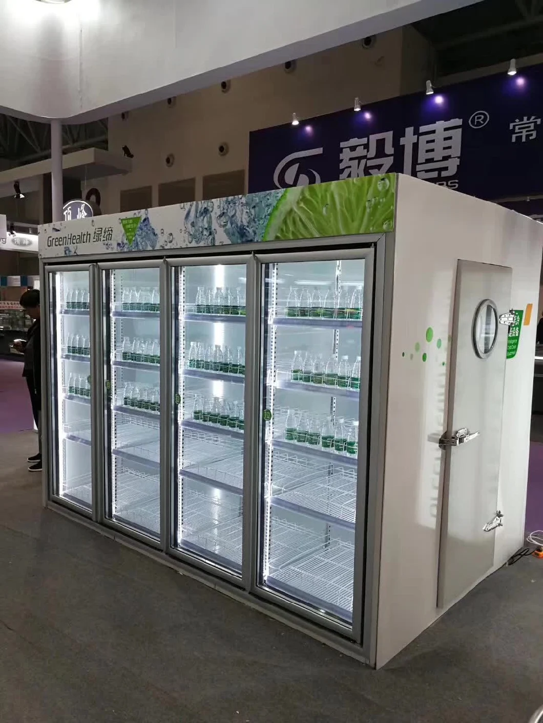 Commercial Vertical Upright Beverage Refrigerated Display Cabinet with Glass Door
