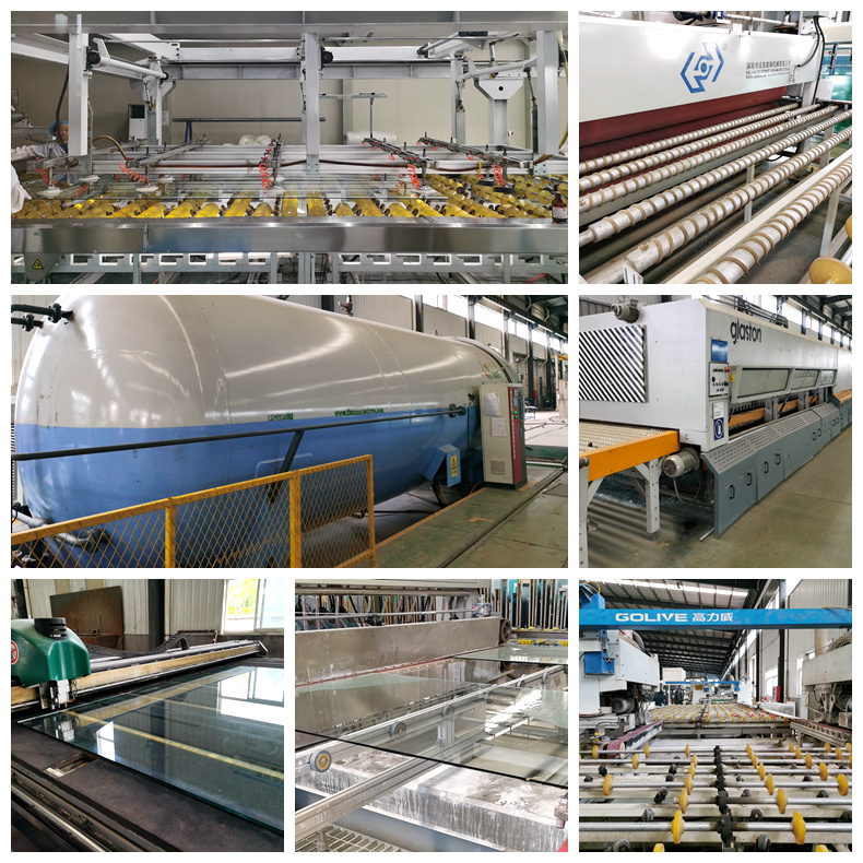 Laminated Glass for Railings with Polished Edge and Corner, CNC Processing Glass