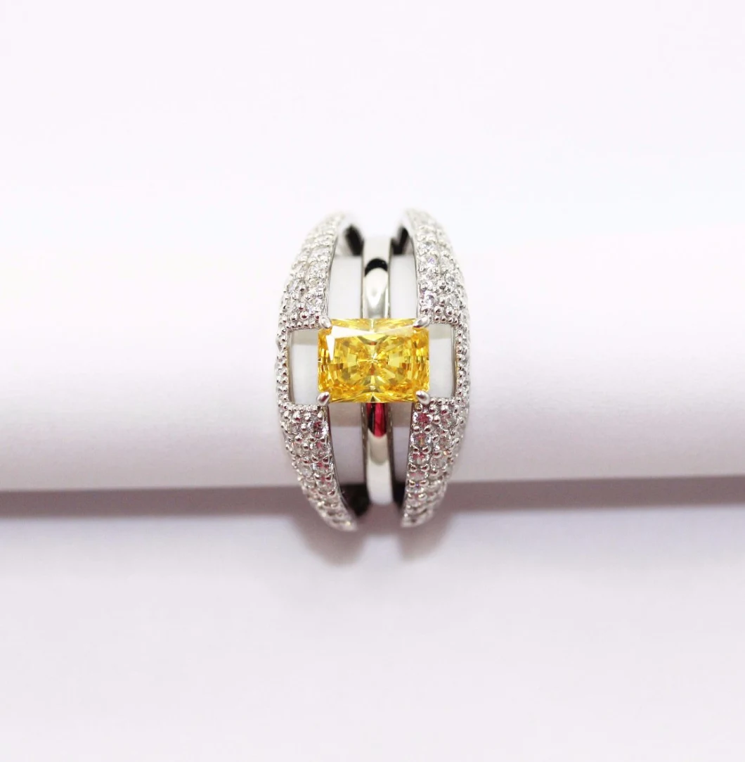 925 Silver Fashion Jewelry Creative Design a+B Side Ring