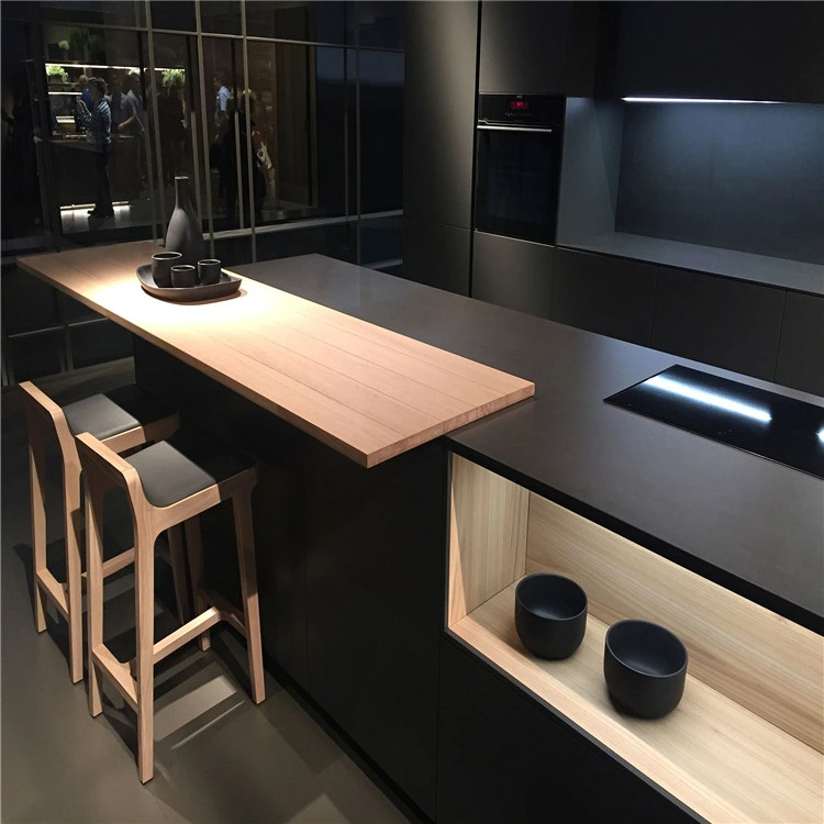 Modern Designs White Solid Wood Corner Kitchen Cabinets