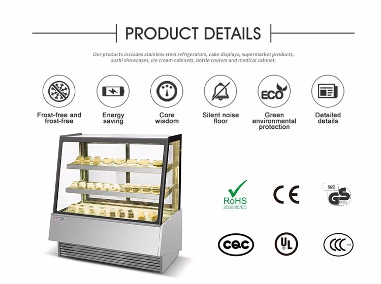 Cake Display Stand Cabinet Refrigerator Showcase for Sale Xzj-F10
