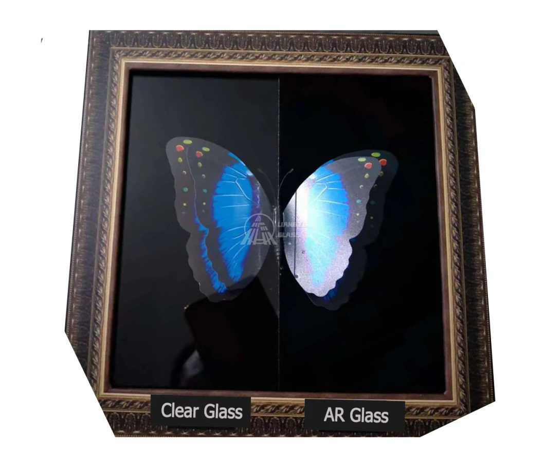 2mm 2.5mm Anti-Reflective Coating Glass Tempered Glass for Museum Glass Showcases