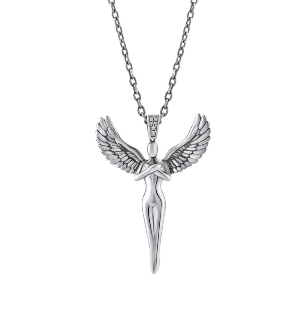 Fashion Jewellery Factory Wholesale 925 Sterling Silver Creative Angel Design Pendant High Quality Jewelry
