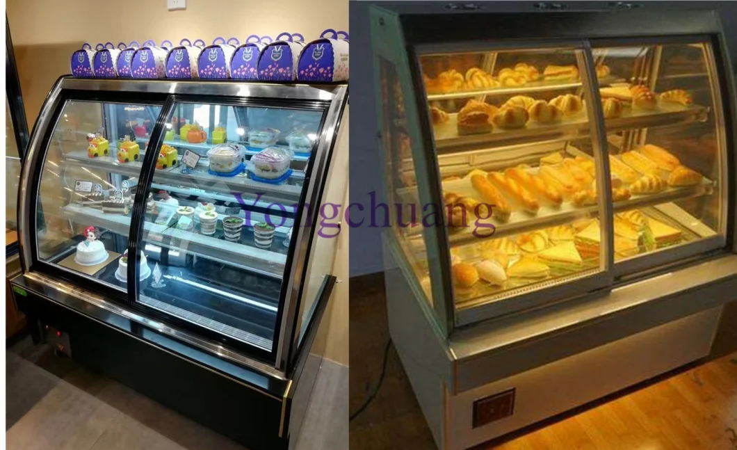 Factory Directly Sales Glass Cake Display / Cake Showcase for Backery Shop/Kitchen Equip