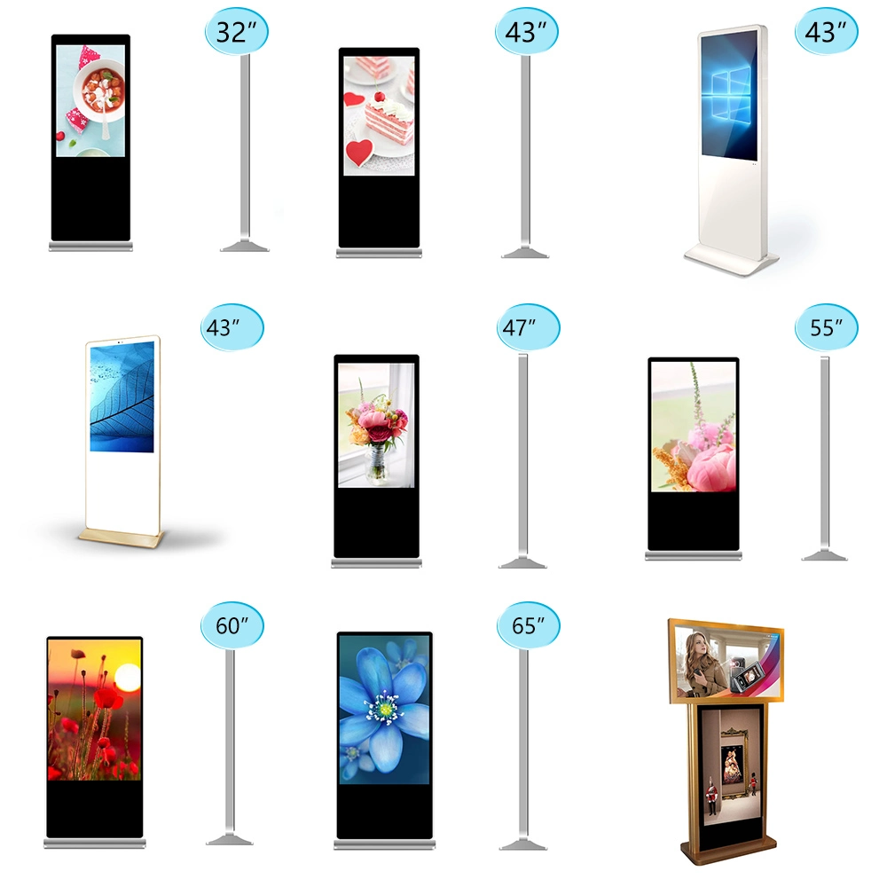 Commercial Android Shelves Display Monitor Stretched LCD Bar Video Advertising Player 24 Inch Digital Signage Display