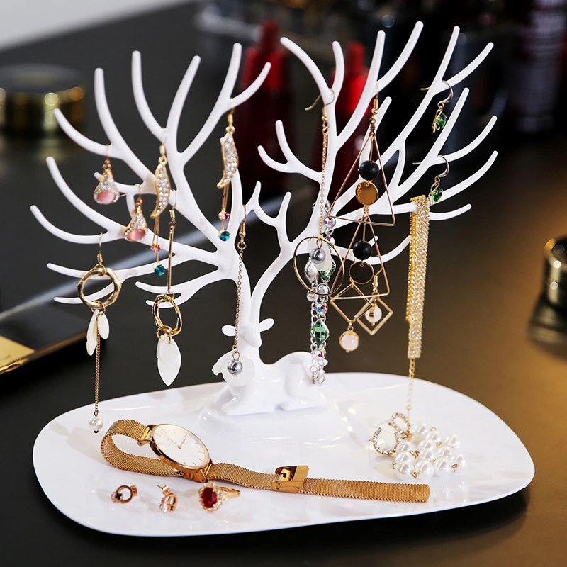 Little Deer Tree Jewelry Earrings Storage Racks Holder Display Stand