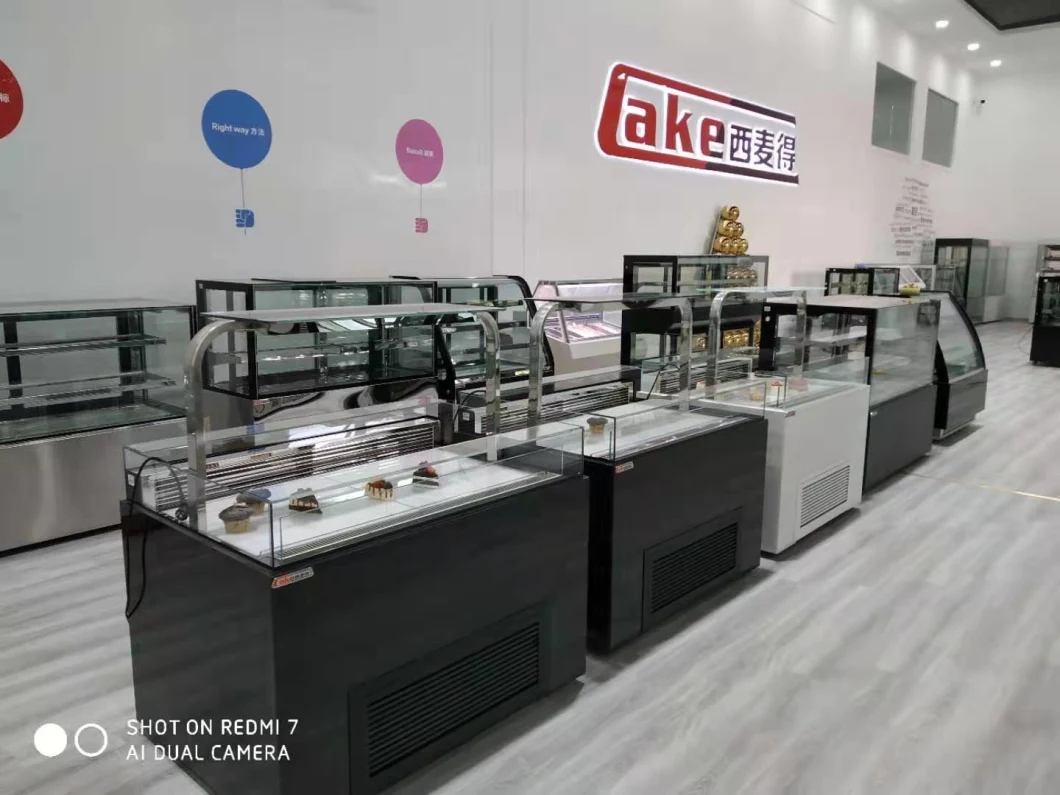 Commercial Cooling Bakery Cake Freezer Display Showcases