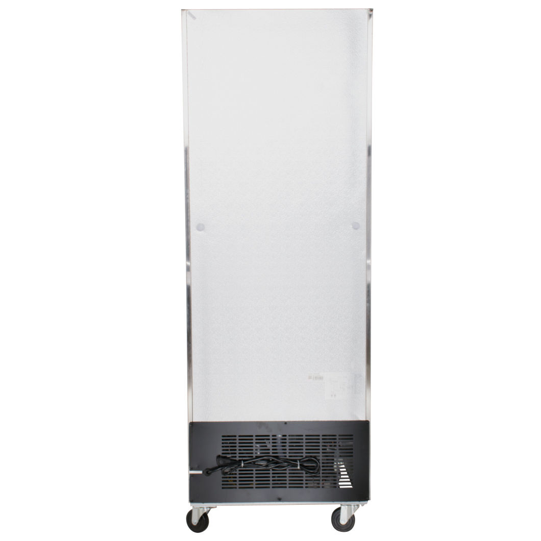 47cu. FT Double Glass Doors Display Commercial Refrigerators with Stainless Steel