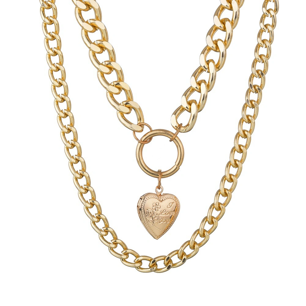 2020 Fashion Jewelry Retro Creative Heart Pendant Necklace