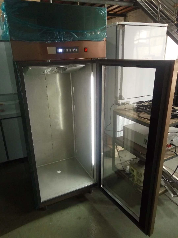 One Door Upright Cooler Chiller Fridge Refrigeration Showcase Beverage Bottle Supermarket Display Glass Merchandiser