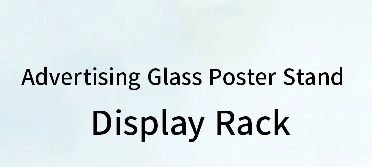 Arc Ad White Puller Glass Floor Stand Mall Indicates Billboard Double-Sided Display