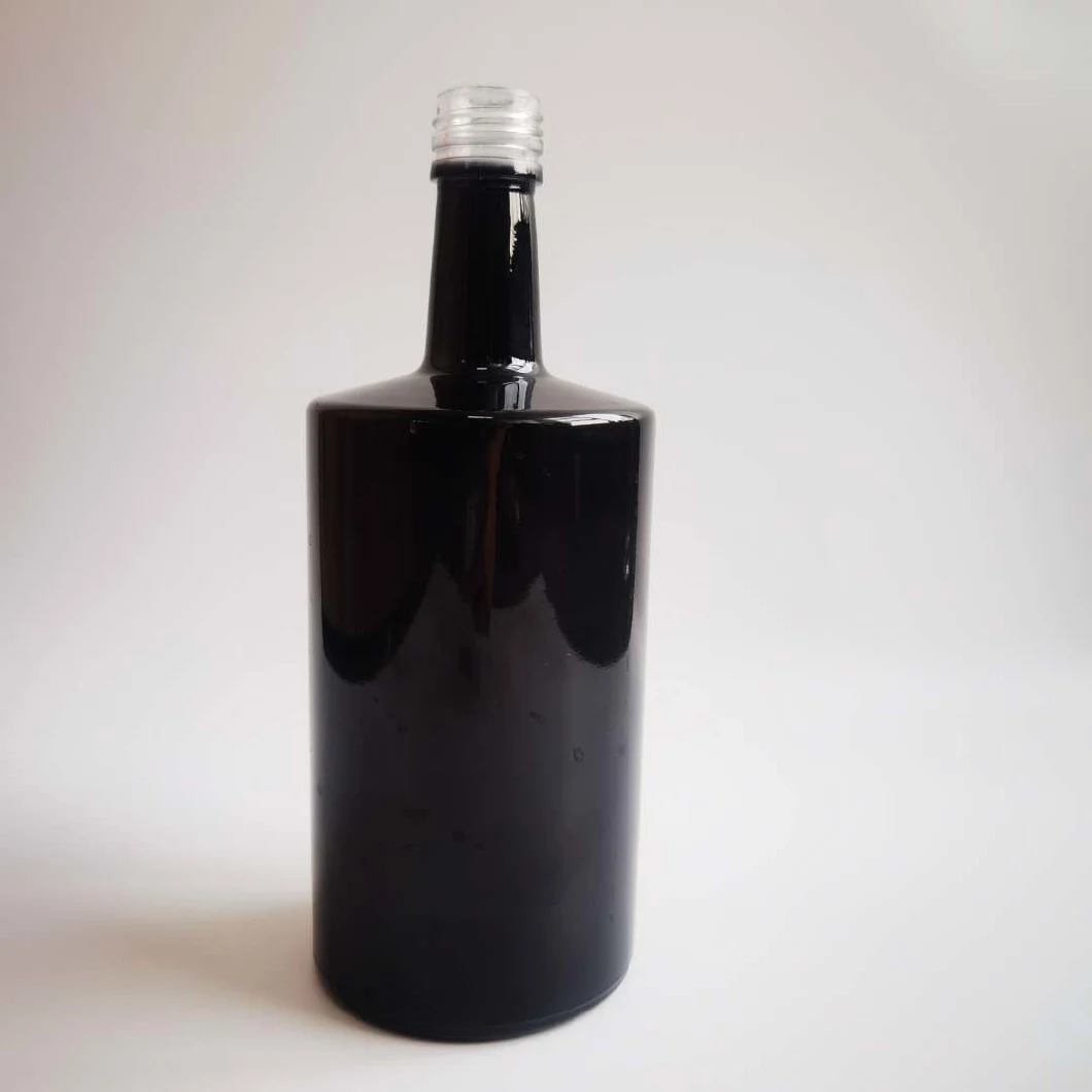 750ml Antique Black Color Wine Bottles 750ml Black Color Wine Bottle with Cap