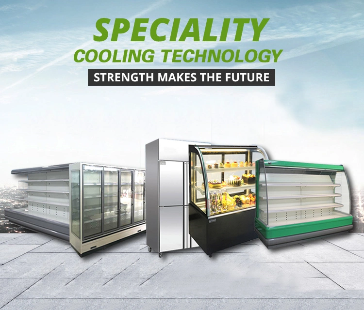 Upright Single Glass Door 2-8 Degree Top Unit Supermarket Storage Display Refrigerator