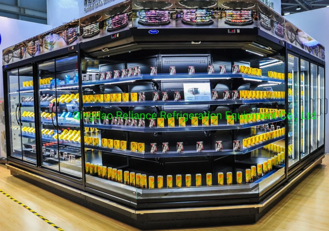 Half Height Multideck Refrigerated Showcases for Supermarket