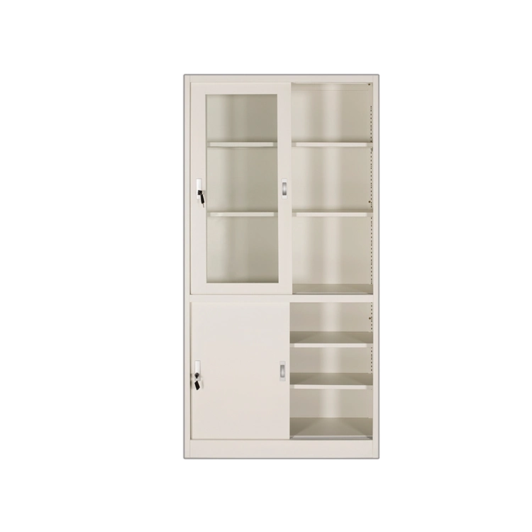 Industrial Iron Display up Glass Door File Storage Cabinet