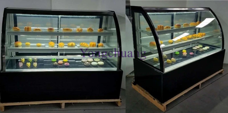 Factory Directly Sales Glass Cake Display / Cake Showcase for Backery Shop/Kitchen Equip