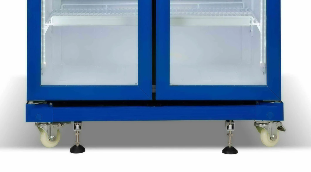 Smeta 560L Double Glass Door No Frost Upright Showcase Cooler