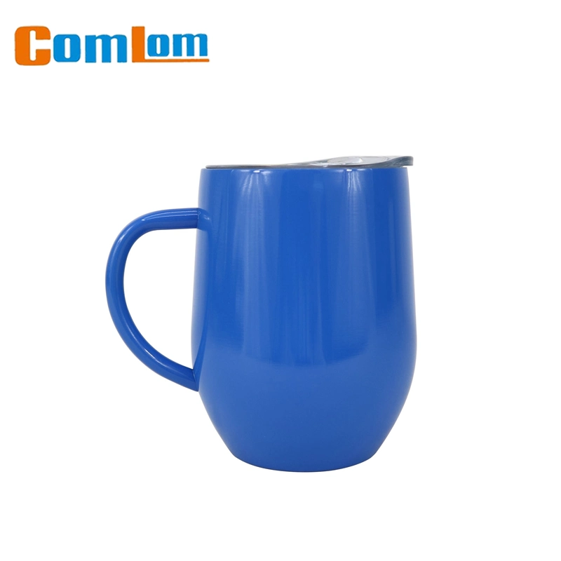 CL1C-M115 Comlom Wholesale 12oz Stainless Steel Double Wall Beer/ Coffee Mug Wine Glasses