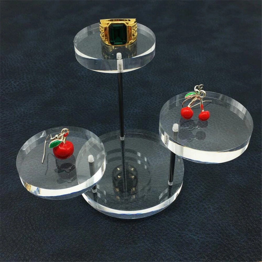 Acrylic Rotatable Jewelry Ring Craft Exhibition Display Stand
