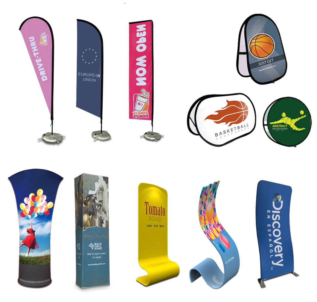 Custom Advertising Stand-up Shopping Mall Guide Card Display Frame Glass Signature Stands