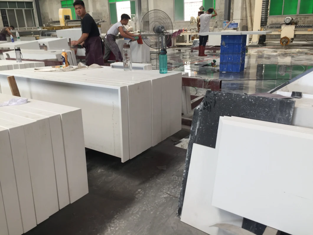 Black Cararra Quartz Countertop Used for Hotel Tops and Hospital Counters