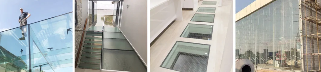 Safety Anti-Slip Floor Glass/Tempered Glass/Laminated Glass PVB/Sgp Film with Ce/ISO/3c